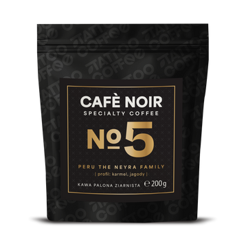 Kawa ziarnista specialty Cafè Noir No 5 Peru The Neyra Family, 200 g