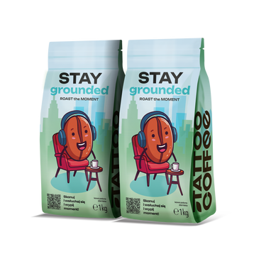 Kawa ziarnista Stay Grounded, zestaw 2 x 1 kg